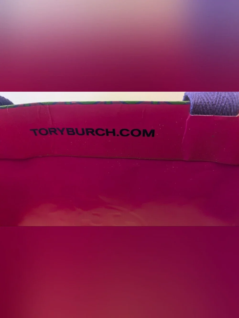 Authentic TORY BURCH Empty Paper Shopping Tote Bag With Handles L16
